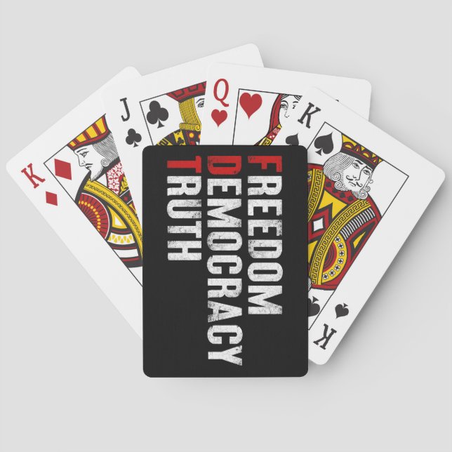 Jeu De Cartes Liberté Démocratie Vérité (dos)