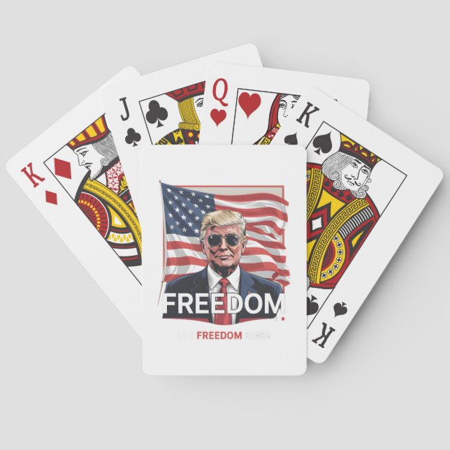 Jeu De Cartes Liberté patriotique, laissez la liberté tourner (dos)
