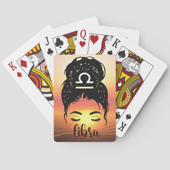 Jeu De Cartes Libra Zodiac (dos)