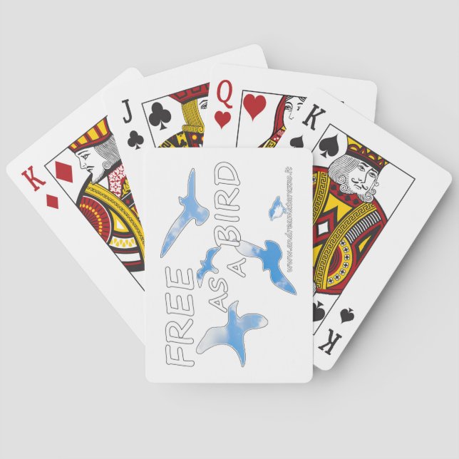 Jeu De Cartes Libre comme un oiseau (dos)