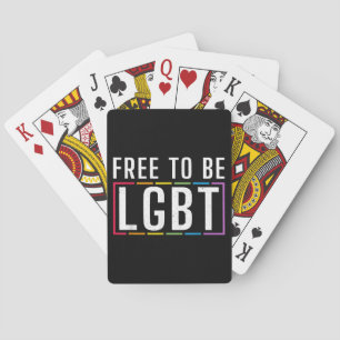Jeu De Cartes Libre d'être LGBT Bisexual Lesbian Gay pride