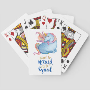 Jeu De Cartes Licorne Bleue Citation Inspirante