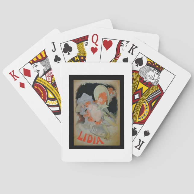 Jeu De Cartes 'Lidia', 1895 (colour litho) (dos)