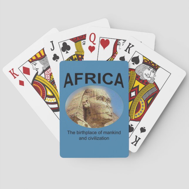 Jeu De Cartes Lieu de naissance de l'humanité en Afrique (dos)