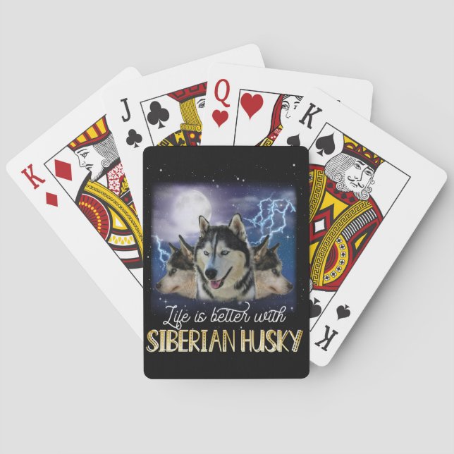 Jeu De Cartes Life Is Better With A Siberian Husky (dos)