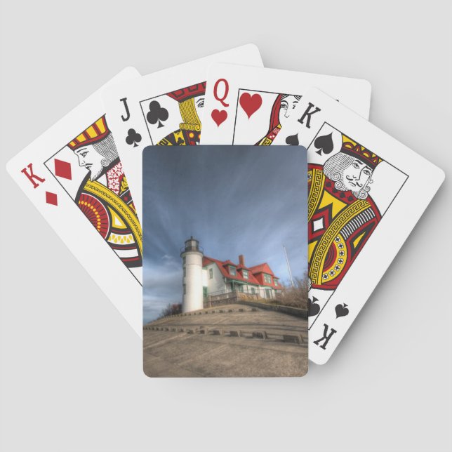Jeu De Cartes Lighthouses | Point Betsie Lake Michigan (dos)