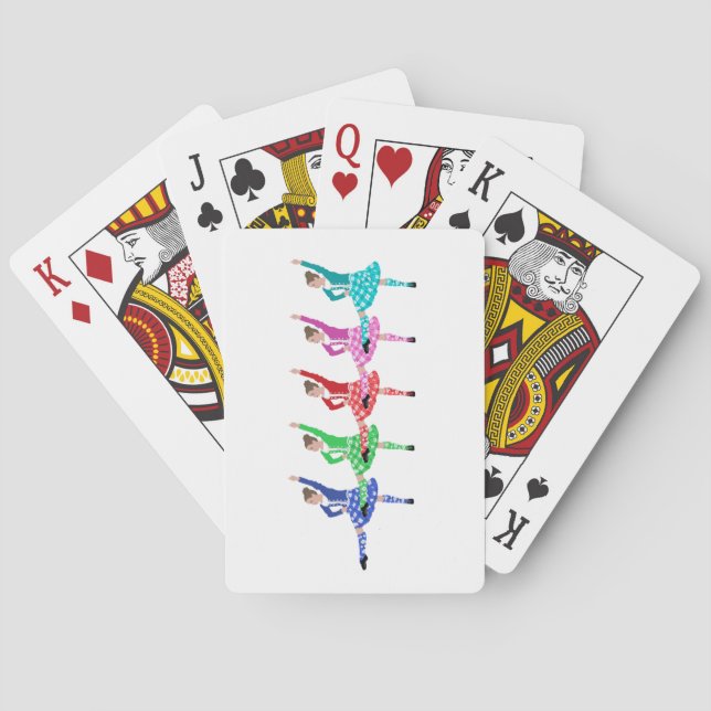 Jeu De Cartes Ligne de danse highlandaise (dos)