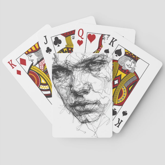 Jeu De Cartes Lignes d'un regard fracturé (dos)