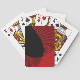 Jeu De Cartes Lignes modernes rouge et noir