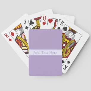 Jeu De Cartes Lila violet clair élégant personnalisable
