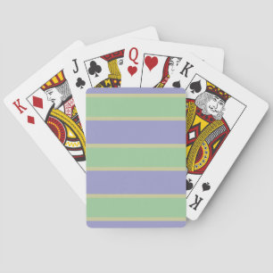 Jeu De Cartes Lilac / Mint Stripes cartes personnalisées