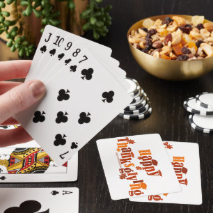 Jeu De Cartes L'illustration festive et lumineuse de Thanksgivin