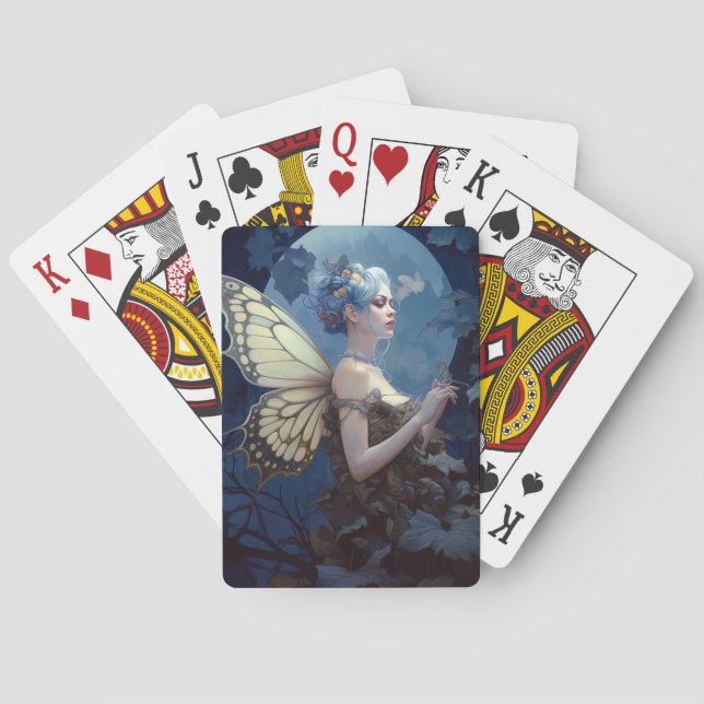 Jeu De Cartes L'Imaginaire Fairy Bois Bleu (dos)