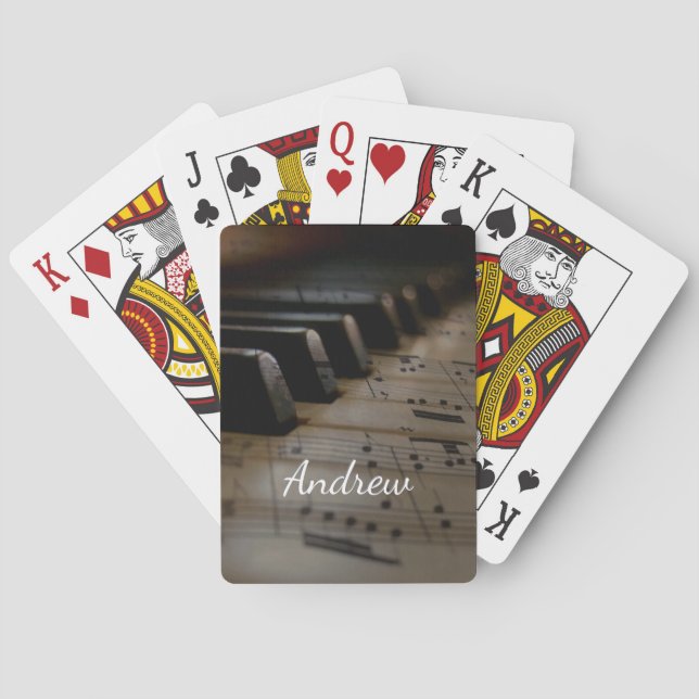 Jeu De Cartes Linda T (1) Antique Music Piano Keys (dos)