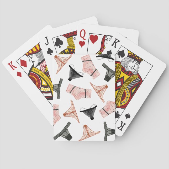 Jeu De Cartes Lingerie Shower de Mariage  (dos)