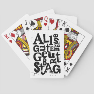 Jeu De Cartes Lino allemand "Joyeux anniversaire" Imprimer