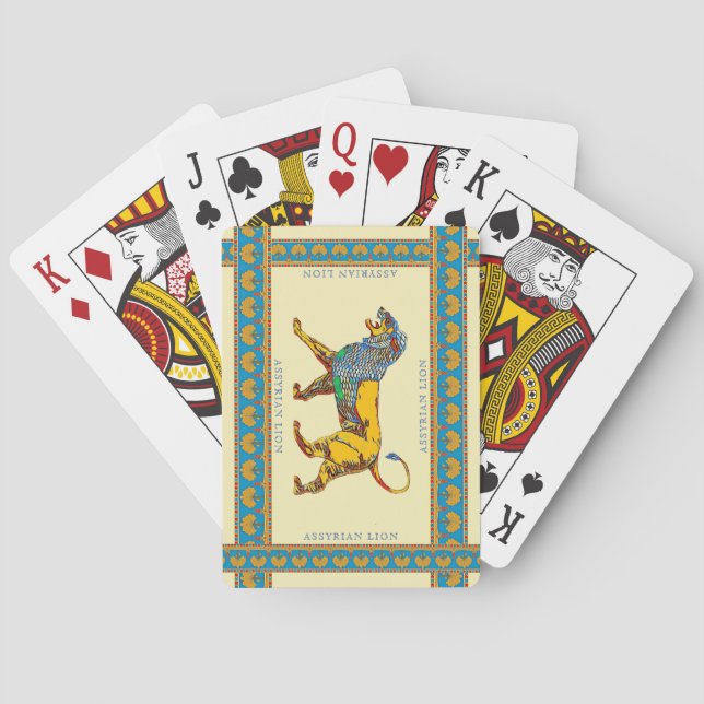 Jeu De Cartes Lion Assyrie Classique Jouer Cartes (dos)