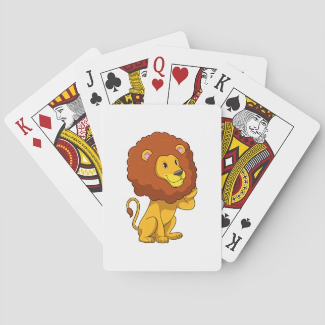 Jeu De Cartes Lion avec boucles (dos)