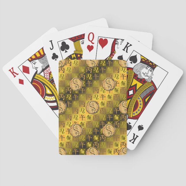 Jeu De Cartes Lion & Cheval de Feu (dos)