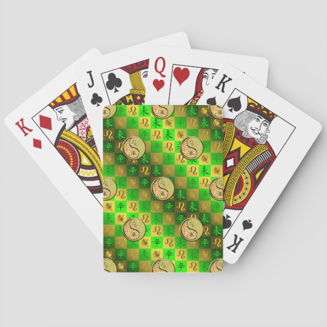Jeu De Cartes Lion & Chèvre Métal (dos)
