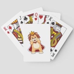 Jeu De Cartes Lion comme roi avec Couronne.PNG