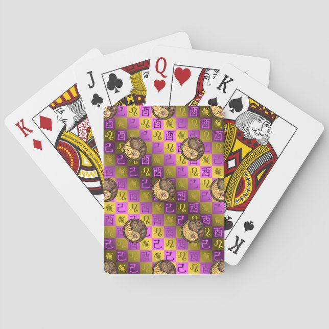 Jeu De Cartes Lion & Coq de Terre (dos)