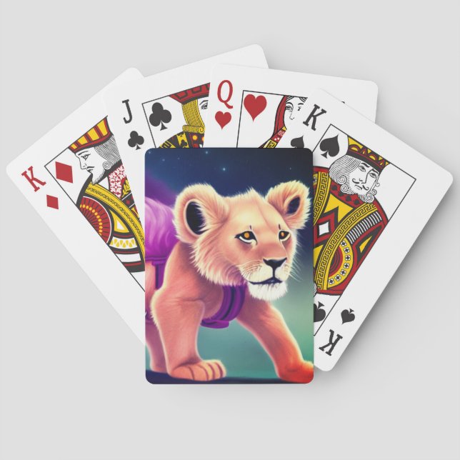 Jeu De Cartes Lion Cub Art (dos)