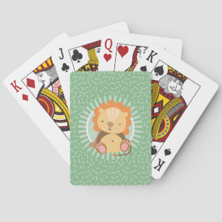 Jeu De Cartes Lion de la Jungle mignonne - Animaux de zoo amusan