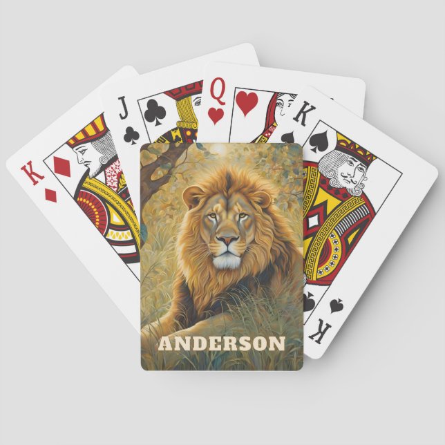 Jeu De Cartes Lion d'or Art Nouveau (dos)