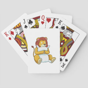 Jeu De Cartes Lion dormant avec un oreiller
