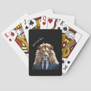 Jeu De Cartes lion en costume
