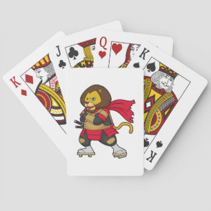 Jeu De Cartes Lion en guerrier avec Cap