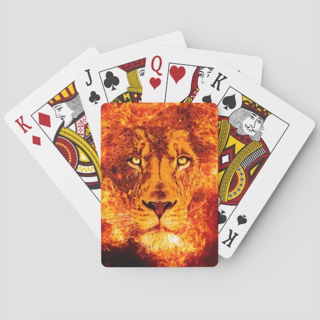 Jeu De Cartes Lion flamand de Juda (dos)
