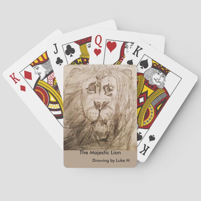 Jeu De Cartes Lion Lecture Cartes (dos)