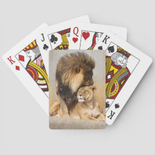 Jeu De Cartes Lion masculin et féminin en amour