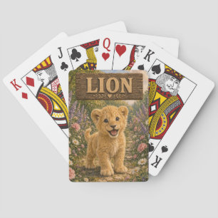 Jeu De Cartes Lion Mignon Livre pour Bébé Nursery Animal