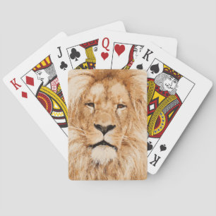 JEU DE CARTES LION PORTRAIT