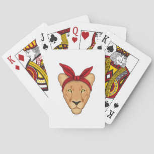 Jeu De Cartes Lioness with bandana