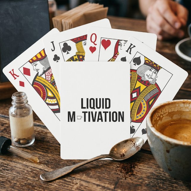 Jeu De Cartes Liquid Motivation Moderne Accro à la Caféine  (Créateur téléchargé)
