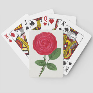 Jeu De Cartes Lithographie de rose antique, François-Frédéric Gr