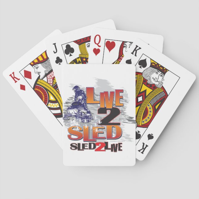 Jeu De Cartes Live to Sled Sled Live (dos)