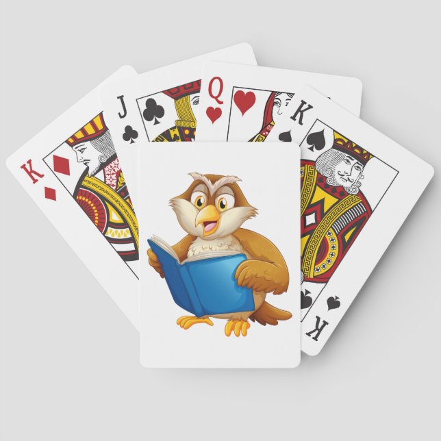 Jeu De Cartes Livre de lecture du hibou sage (dos)
