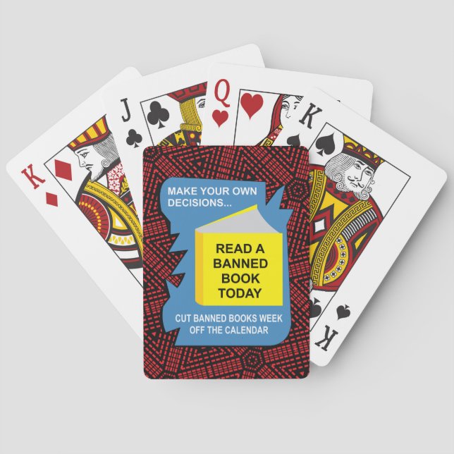 Jeu De Cartes Livre de livres interdits (dos)