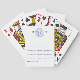 Jeu De Cartes Livre d'or de mariage côtier Coquilles de palourde