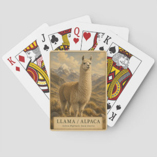 Jeu De Cartes Llama Alpaca Andes VINTAGE