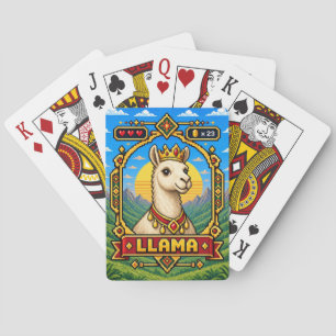 Jeu De Cartes Llama Rétro Pixel Art 8-Bit