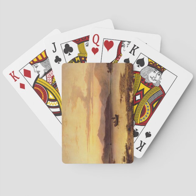 Jeu De Cartes Loch Etive, from Bonawe - Evening, 1875 (dos)