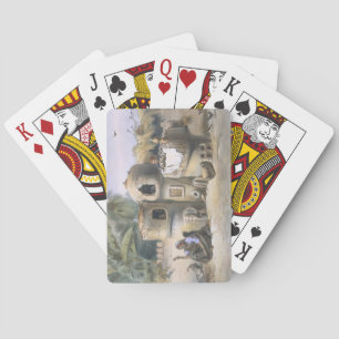 Jeu De Cartes Logements paysans en Haute Egypte, illustration po