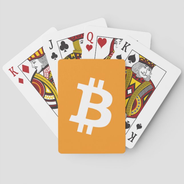 Jeu De Cartes Logo Bitcoin Cryptomonnaie (dos)