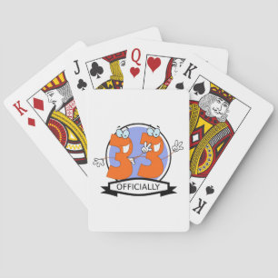 Jeu De Cartes Logo d'anniversaire officiel 33